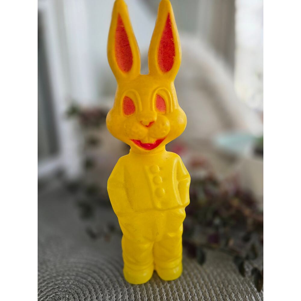 Vintage 1950s 60s E Rosen Easter Rabbit Novelty Candy holder Coin Bank